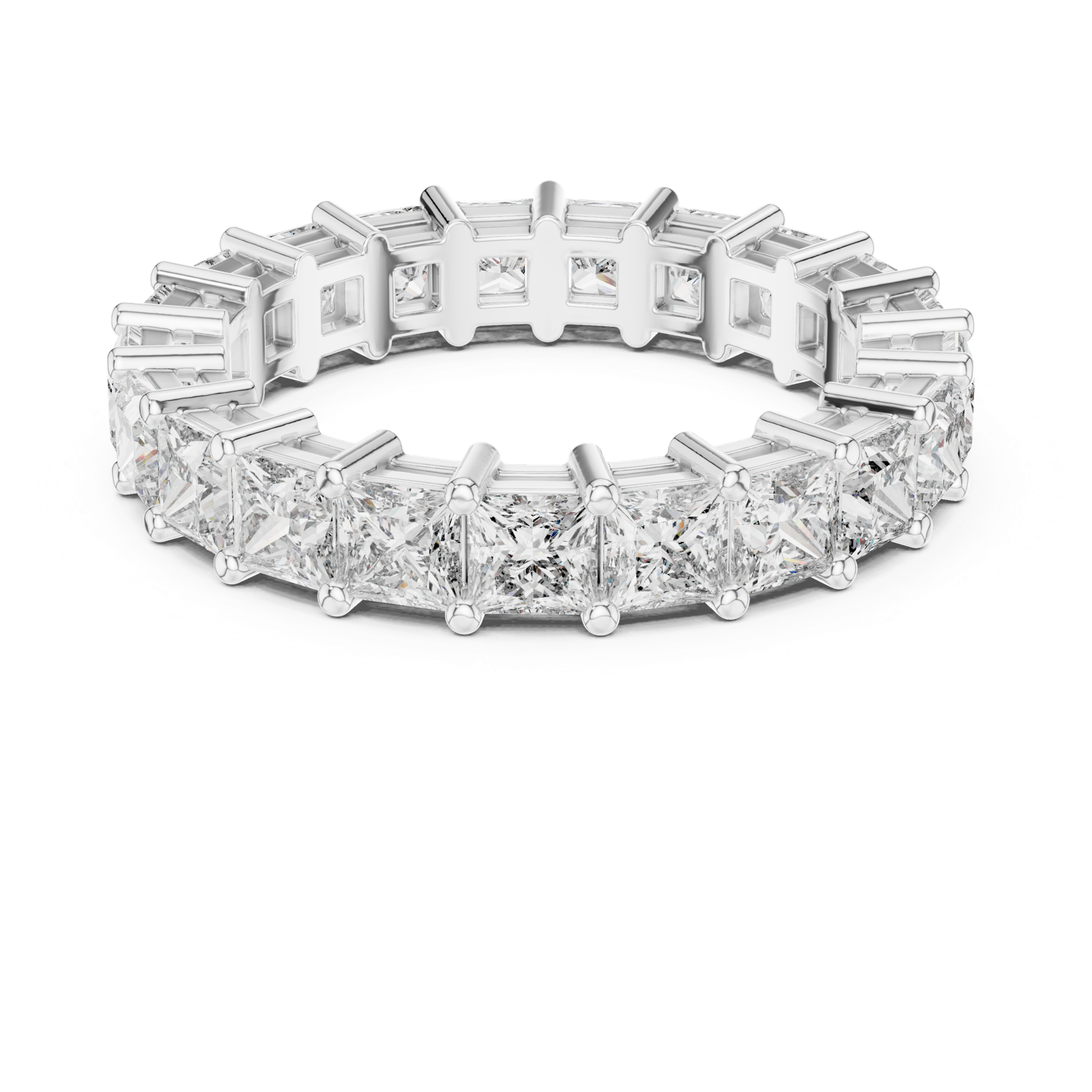 Gold Ring DDLR-204, White Gold, view 4