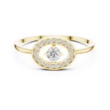 Gold Ring DR-6160, Yellow Gold, view 4