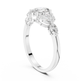 Gold Ring HLR-43, White Gold