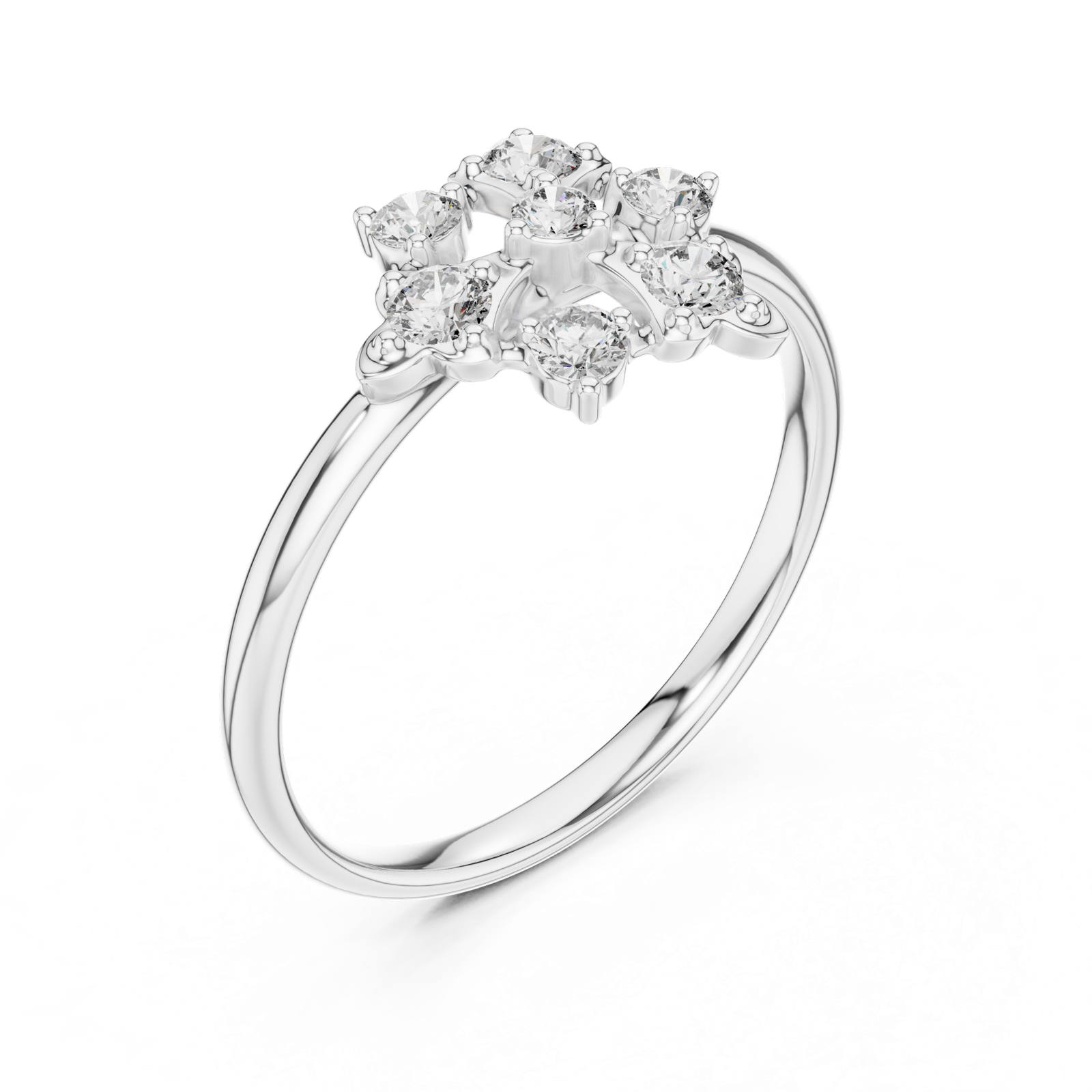 Gold Ring 1 (349), White Gold, view 2