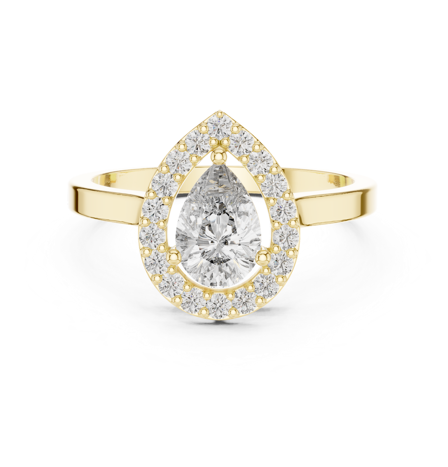 Gold Ring ALR-30, Yellow Gold, view 4