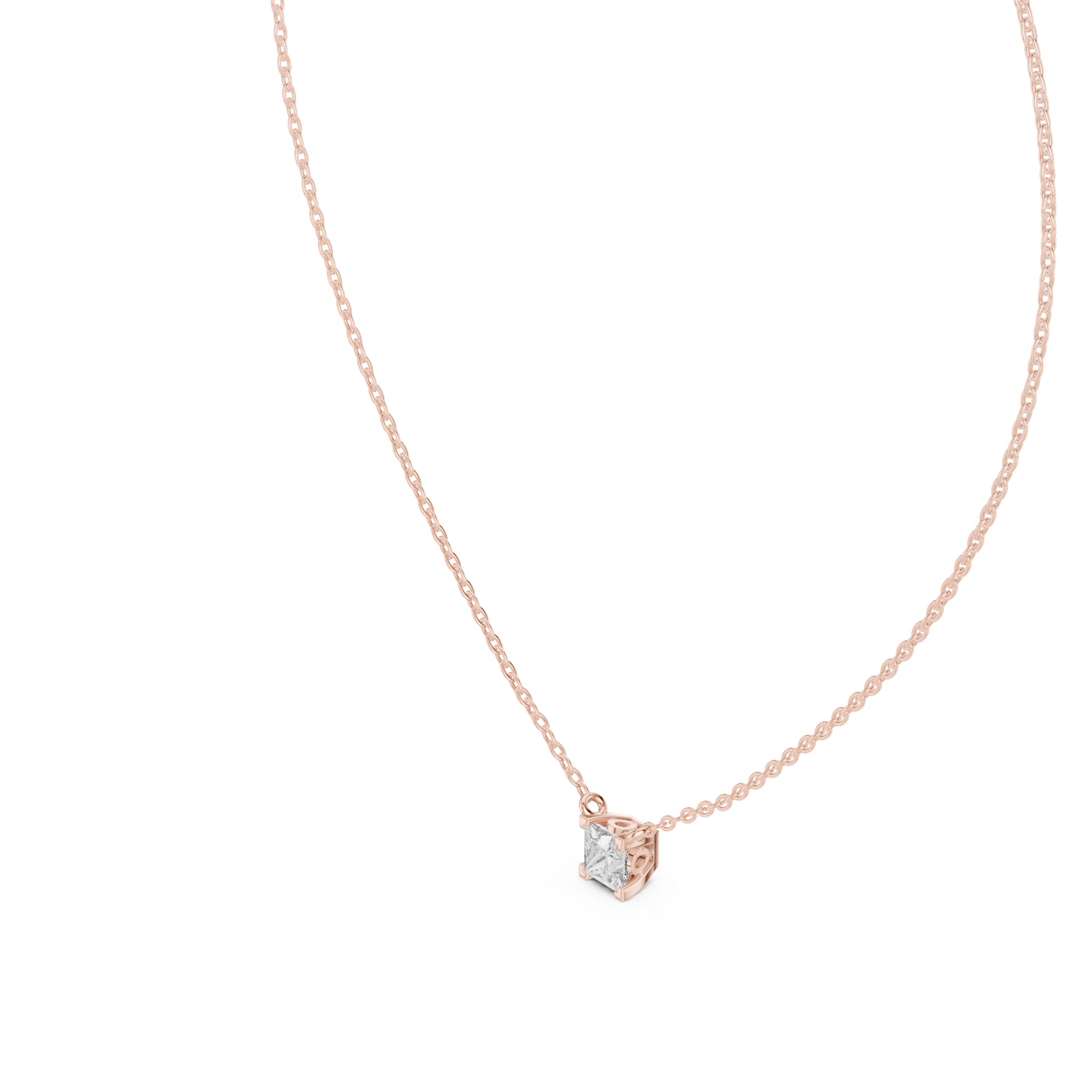 Gold Pendant GPD-0057, Rose Gold, view 2