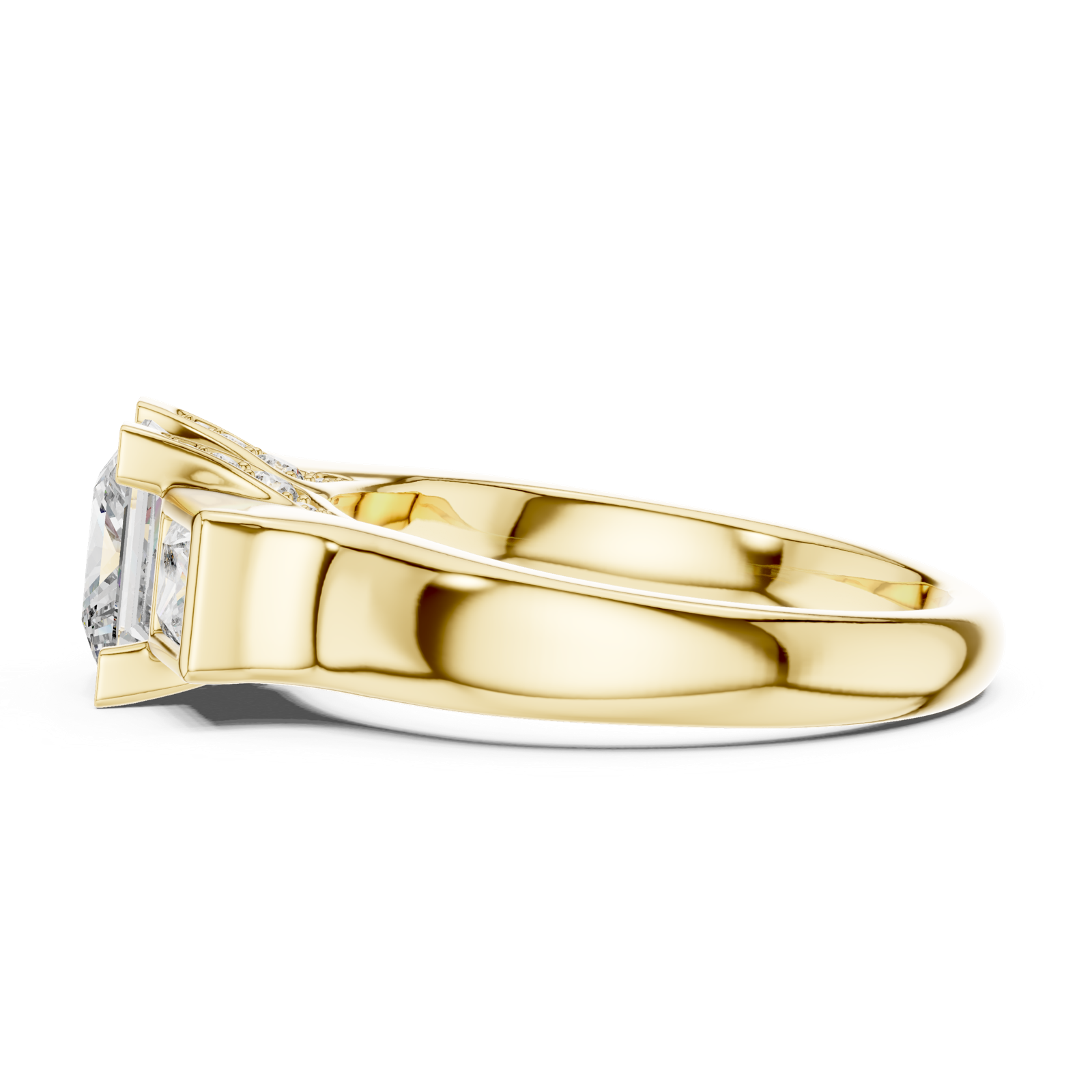 Gold Ring DDLR-178, Yellow Gold, view 3
