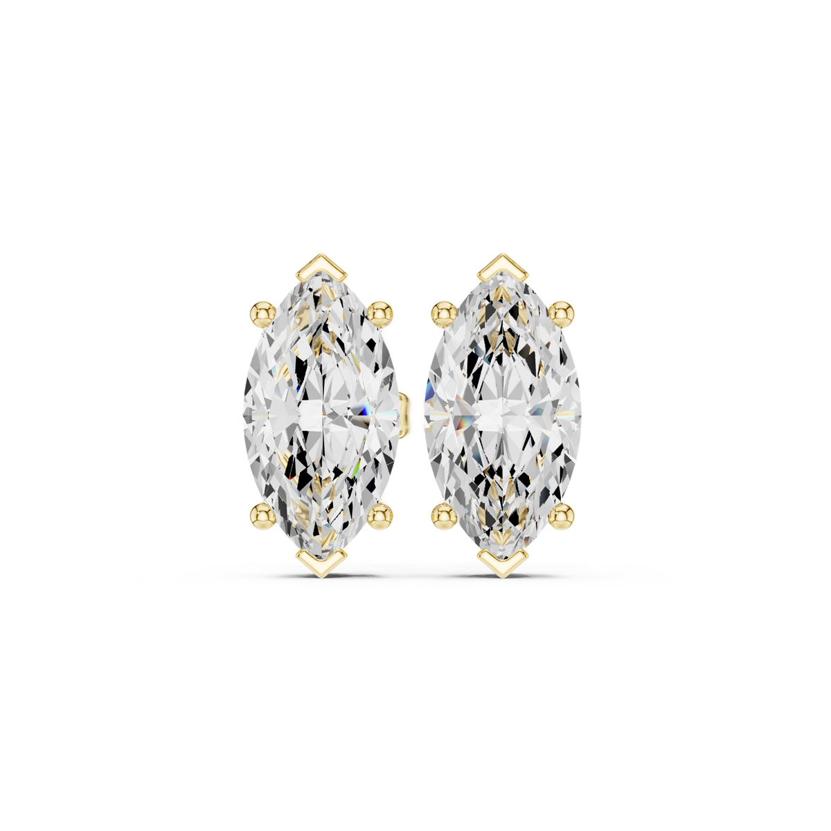 Gold Earrings SBER(4), Yellow Gold