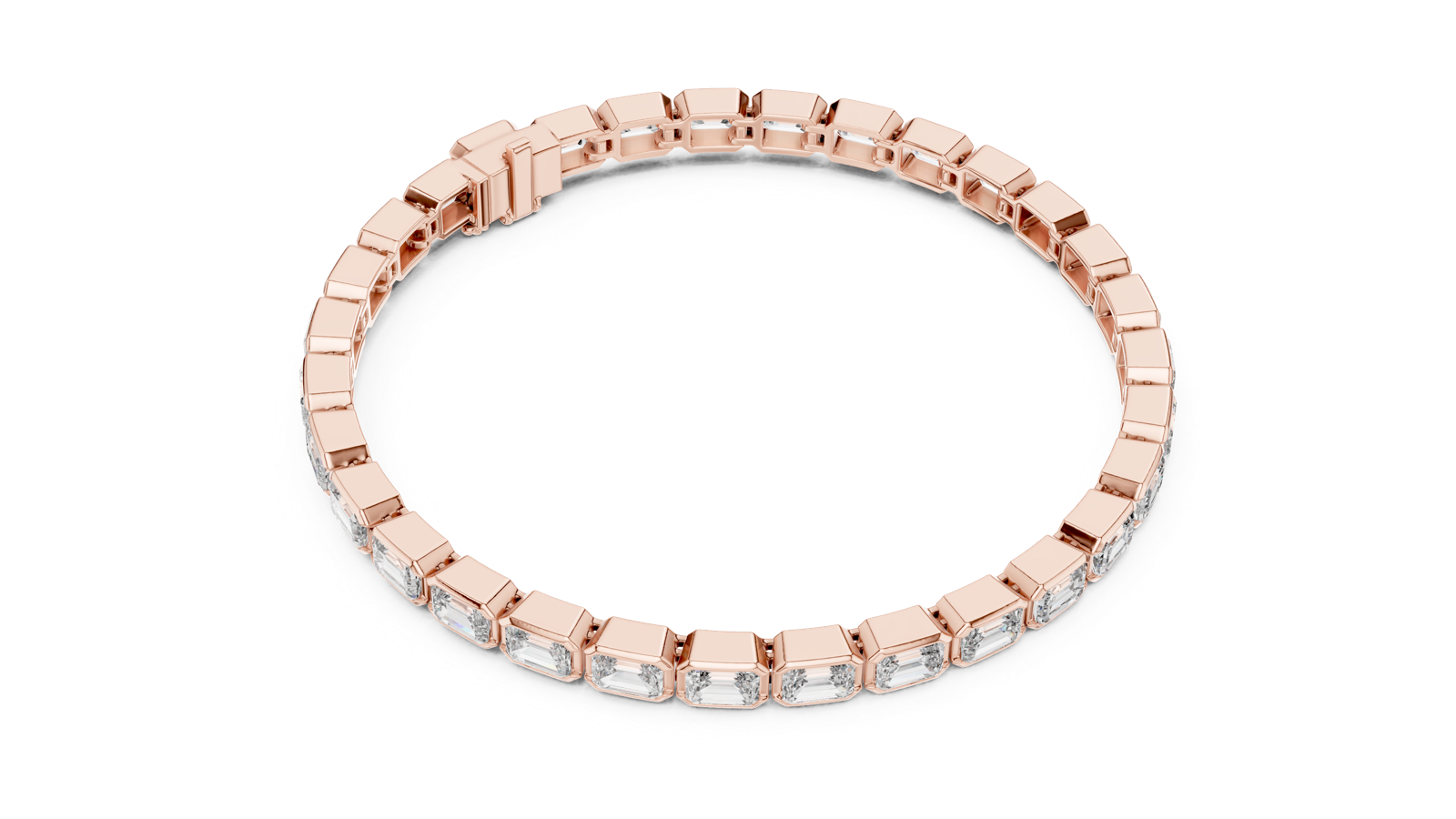 Gold Bracelet GLBR-0002, Rose Gold, view 2