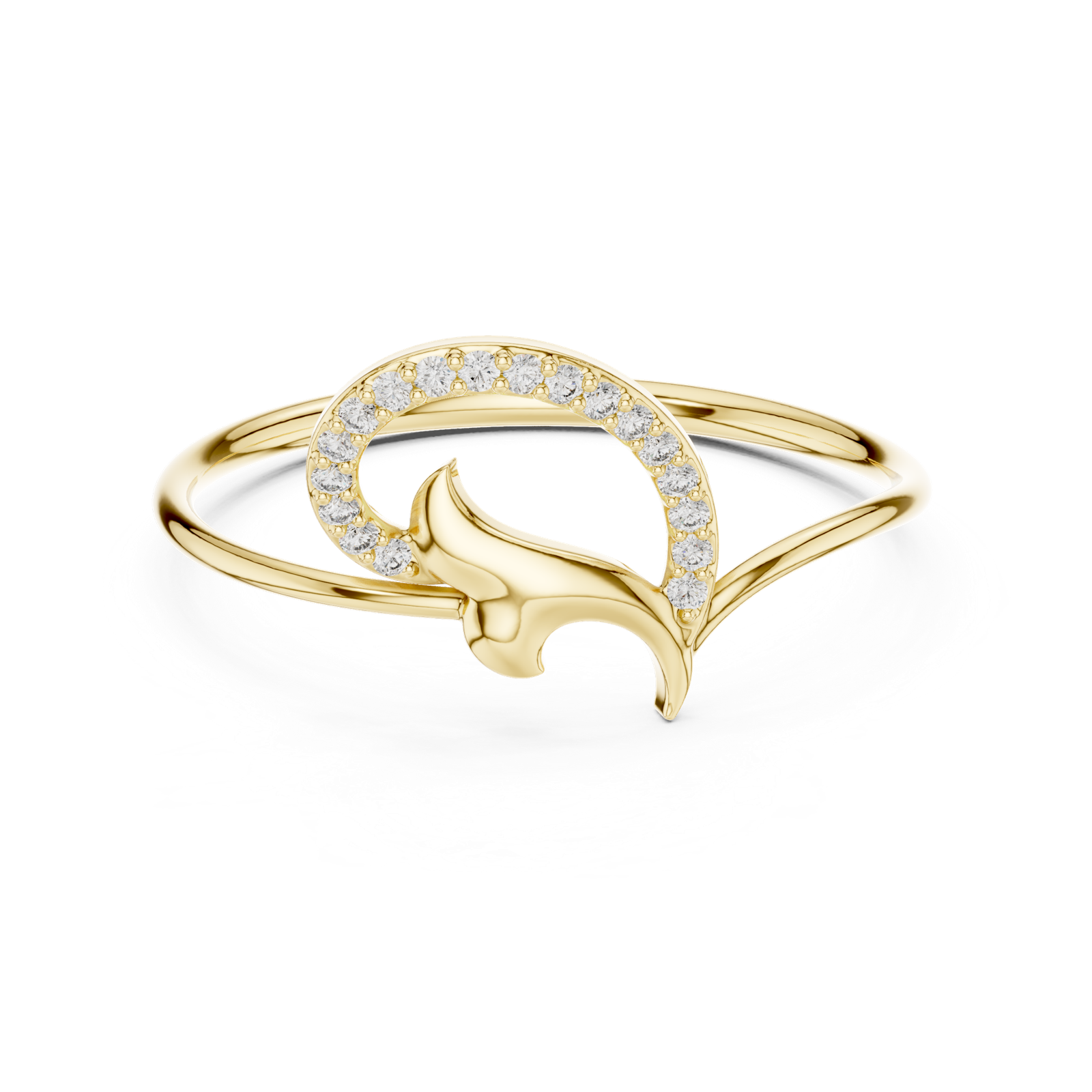 Gold Ring 1 (140), Yellow Gold, view 4