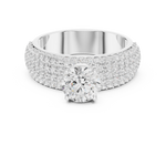 Gold Ring DDLR-1098, White Gold, view 4