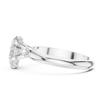 Gold Ring DDLR-1059, White Gold, view 3
