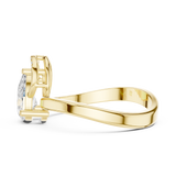 Gold Ring DDLR-506, Yellow Gold, view 3