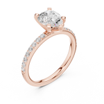 Gold Ring DDLR-889, Rose Gold, view 2