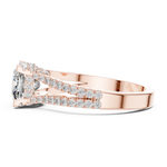 Gold Ring DDLR-182, Rose Gold, view 3