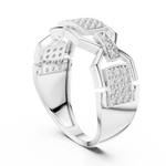 Gold Ring LR-01 (51), White Gold