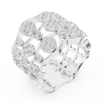 Gold Ring DDLR-813, White Gold, view 2