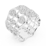 Gold Ring DDLR-813, White Gold, view 2