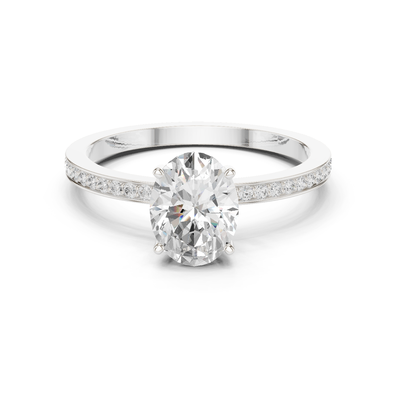 Gold Ring DDLR-1061, White Gold