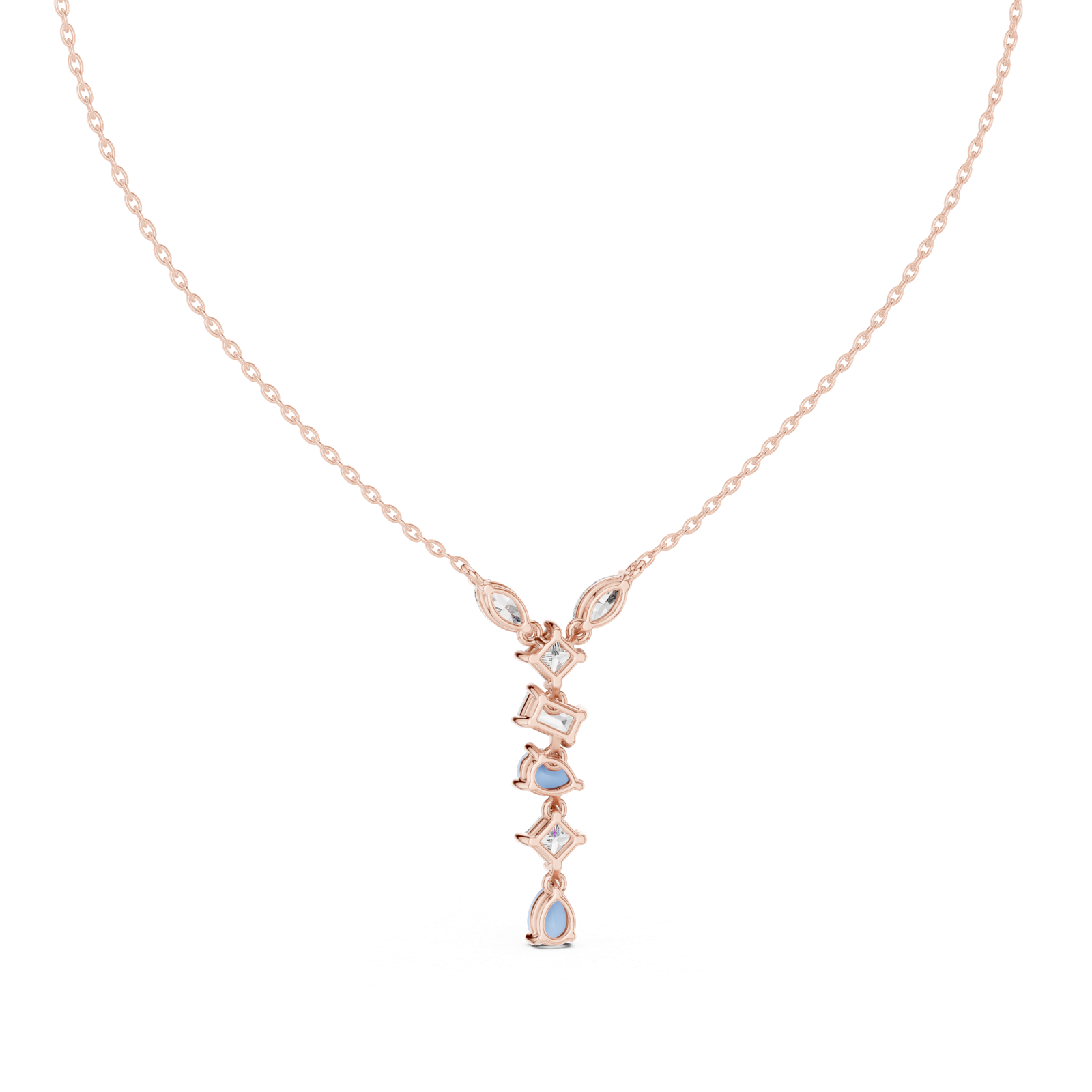 Gold Pendant GPD-0070, Rose Gold, view 4