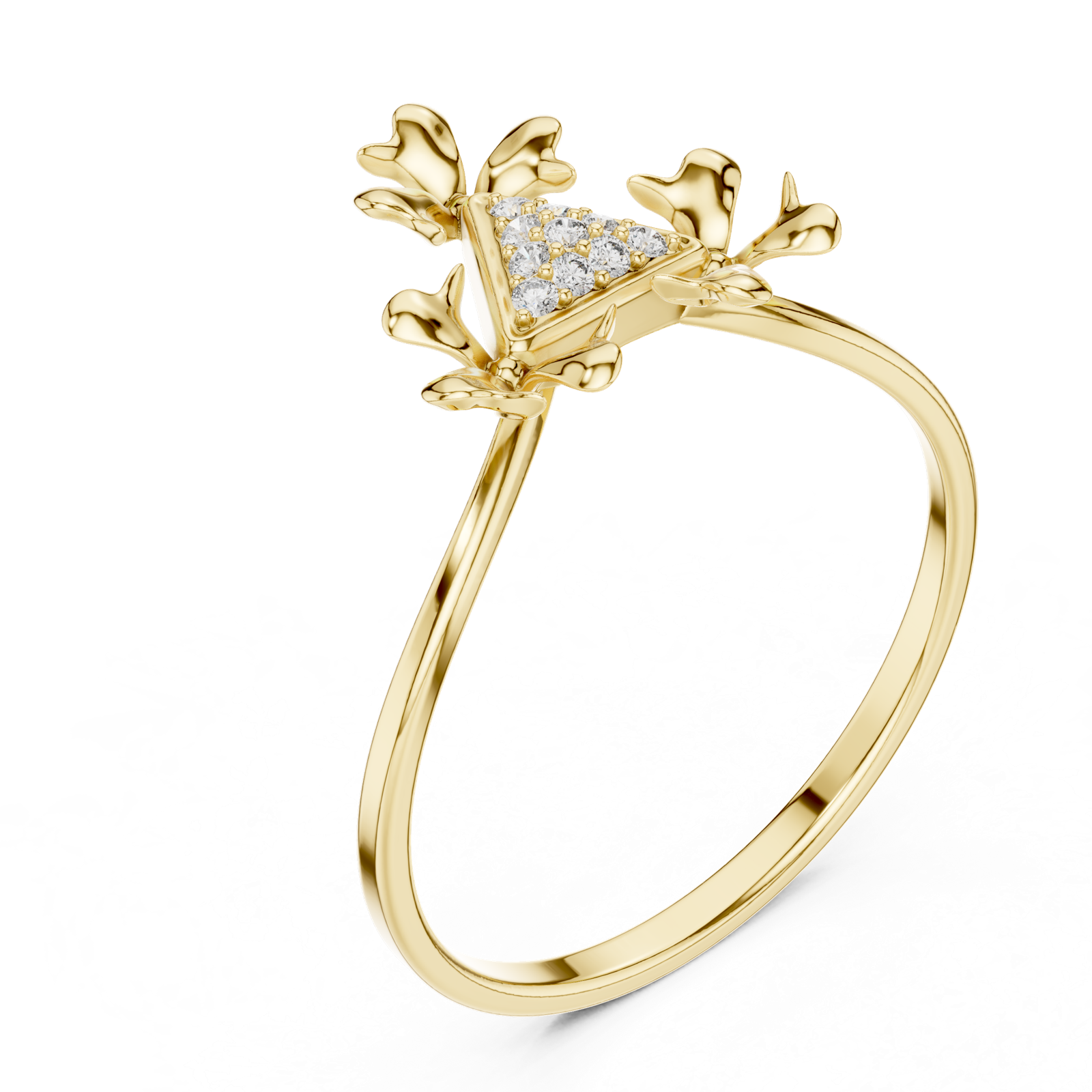 Gold Ring 1 (201), Yellow Gold, view 2