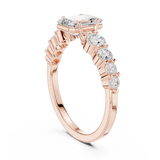 Gold Ring DDLR-1068, Rose Gold, view 1