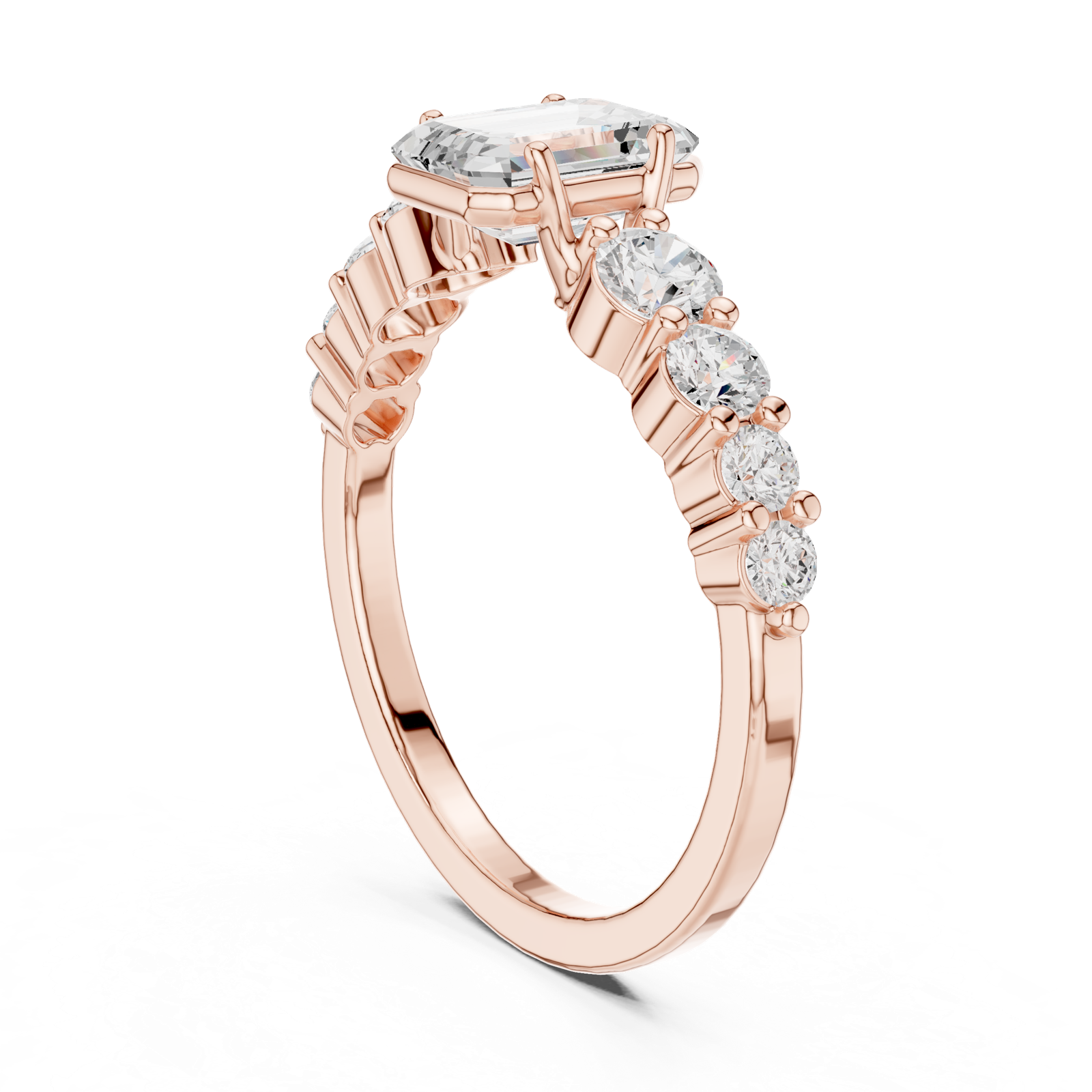 Gold Ring DDLR-1068, Rose Gold, view 1