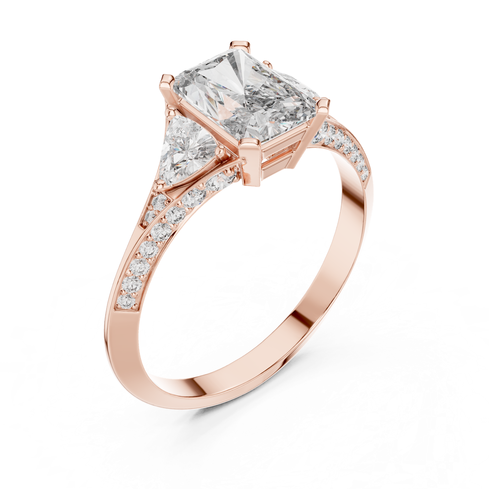 Gold Ring 00001L (46), Rose Gold, view 2