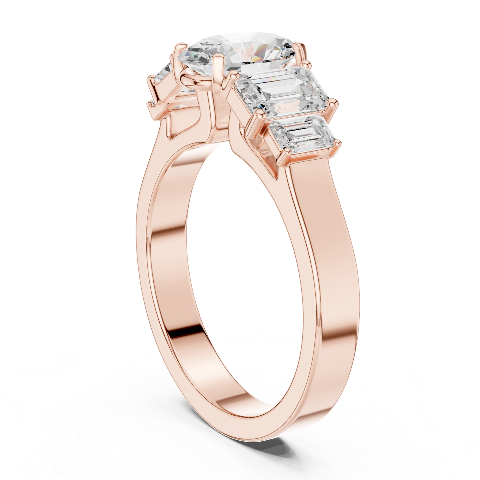 Gold Ring DDLR-1063, Rose Gold, view 1