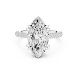 Gold Ring DDLR-260, White Gold, view 4