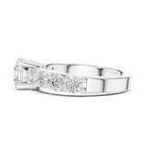 Gold Ring DDLR-655, White Gold, view 3