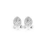 Gold Jewelry DDER-001, Pear center stone, White Gold, view 4