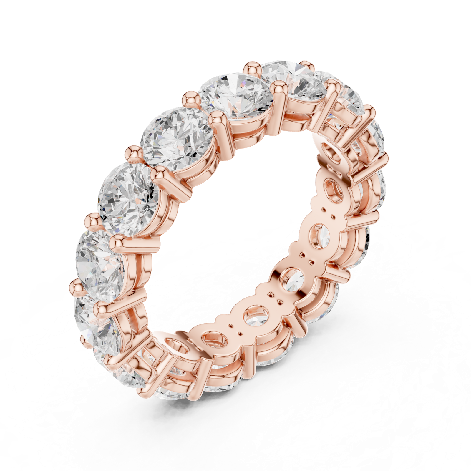 Gold Ring DDLR-690, Rose Gold, view 2
