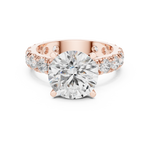 Gold Jewelry L35-63, Round center stone, Rose Gold, view 4