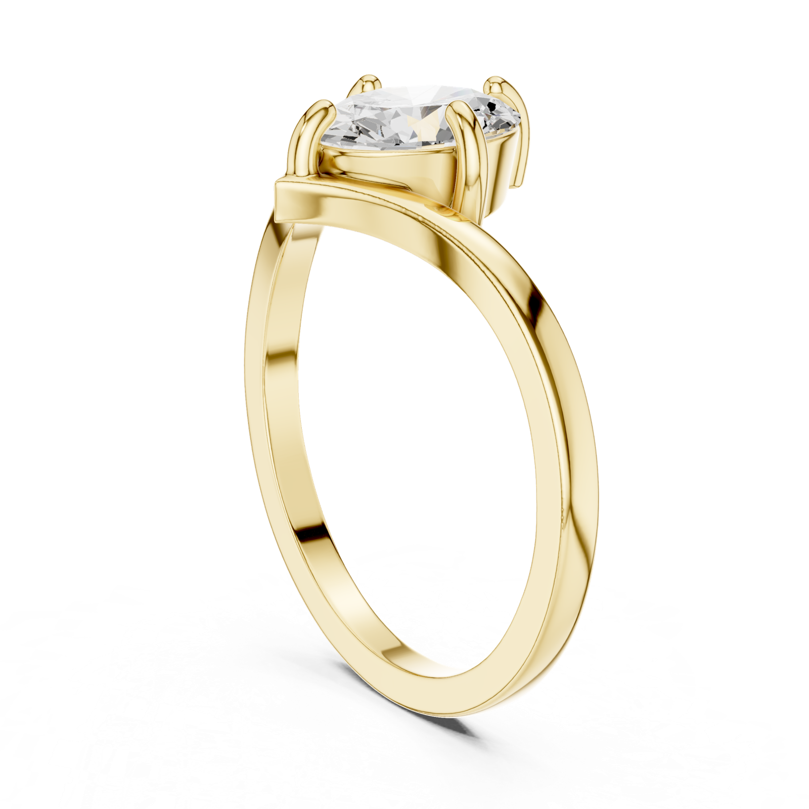 Gold Ring DDLR-1055, Yellow Gold, view 1