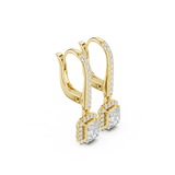 Gold Jewelry DDER-034, Radiant center stone, Yellow Gold, view 1