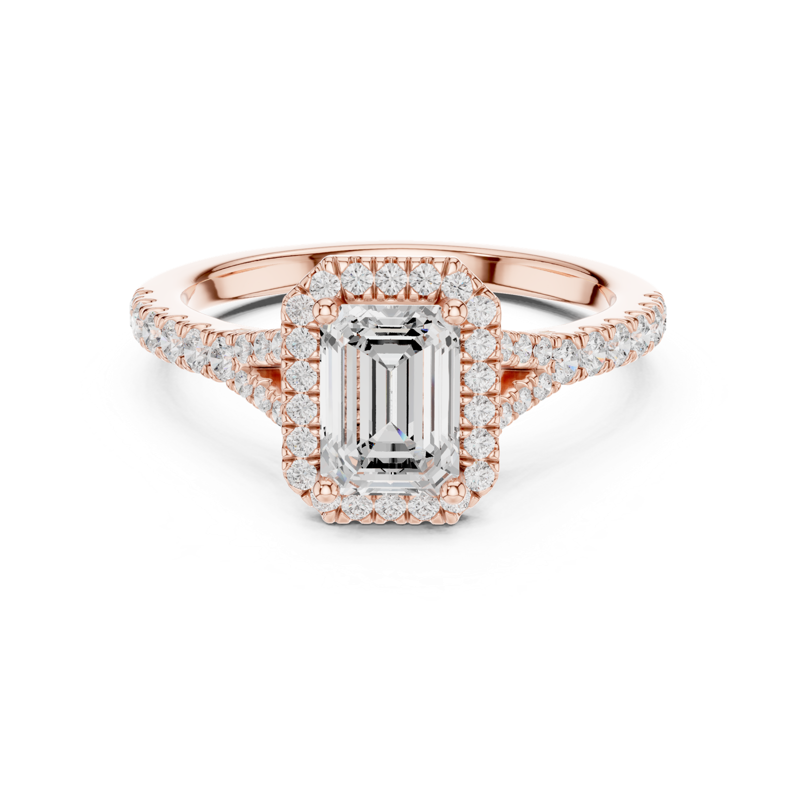 Gold Ring DDLR-909, Rose Gold, view 4