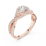 Gold Ring LR-0261, Rose Gold, view 2