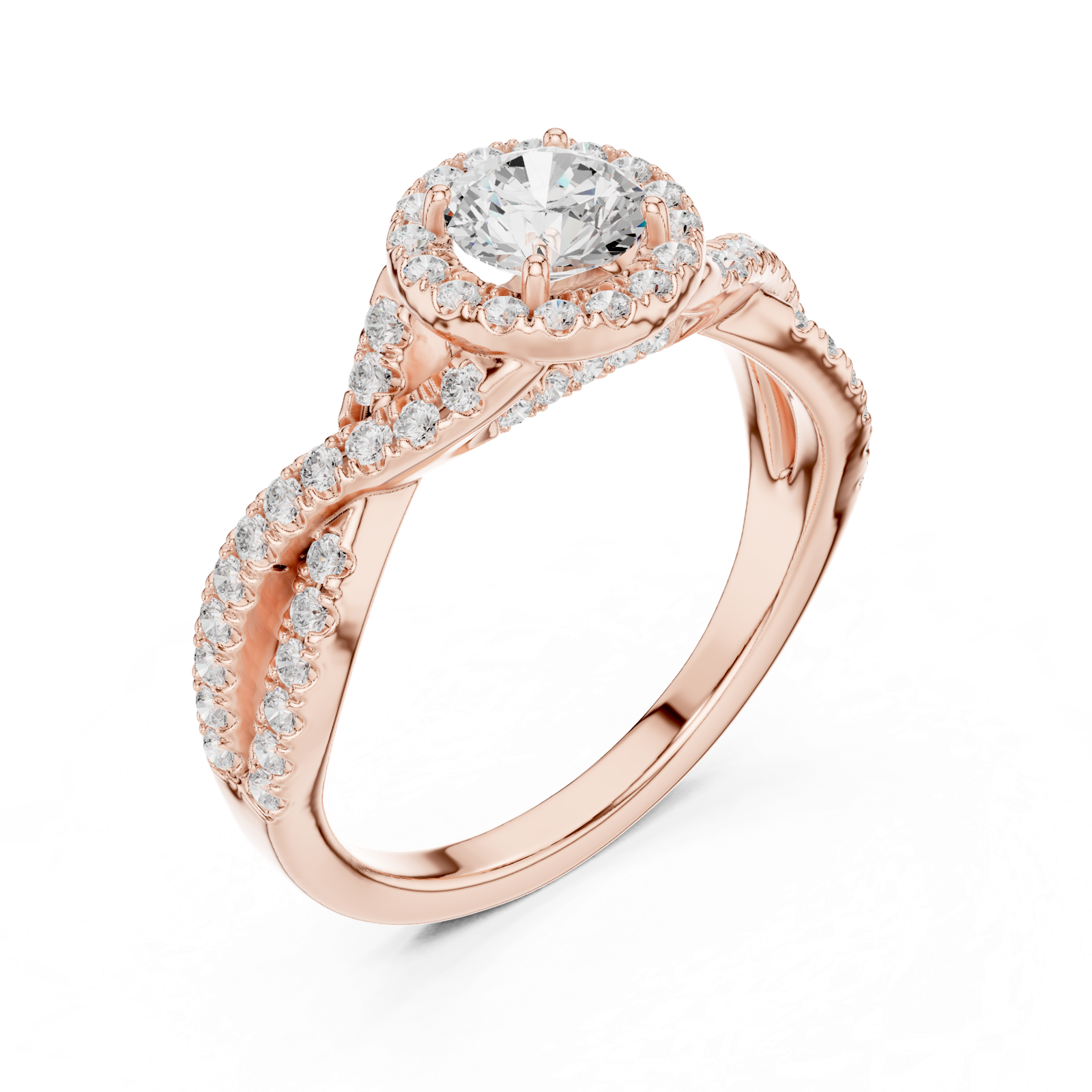 Gold Ring LR-0261, Rose Gold, view 2
