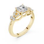 Gold Ring DDLR-1110, Yellow Gold, view 2