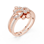 Gold Ring LR-01 (80), Rose Gold, view 2