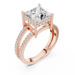 Gold Ring L03-1384, Rose Gold, view 2
