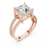 Gold Ring L03-1384, Rose Gold, view 2