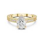 Gold Ring DDLR-979, Yellow Gold, view 4