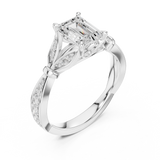 Gold Ring DDLR-257, White Gold, view 2