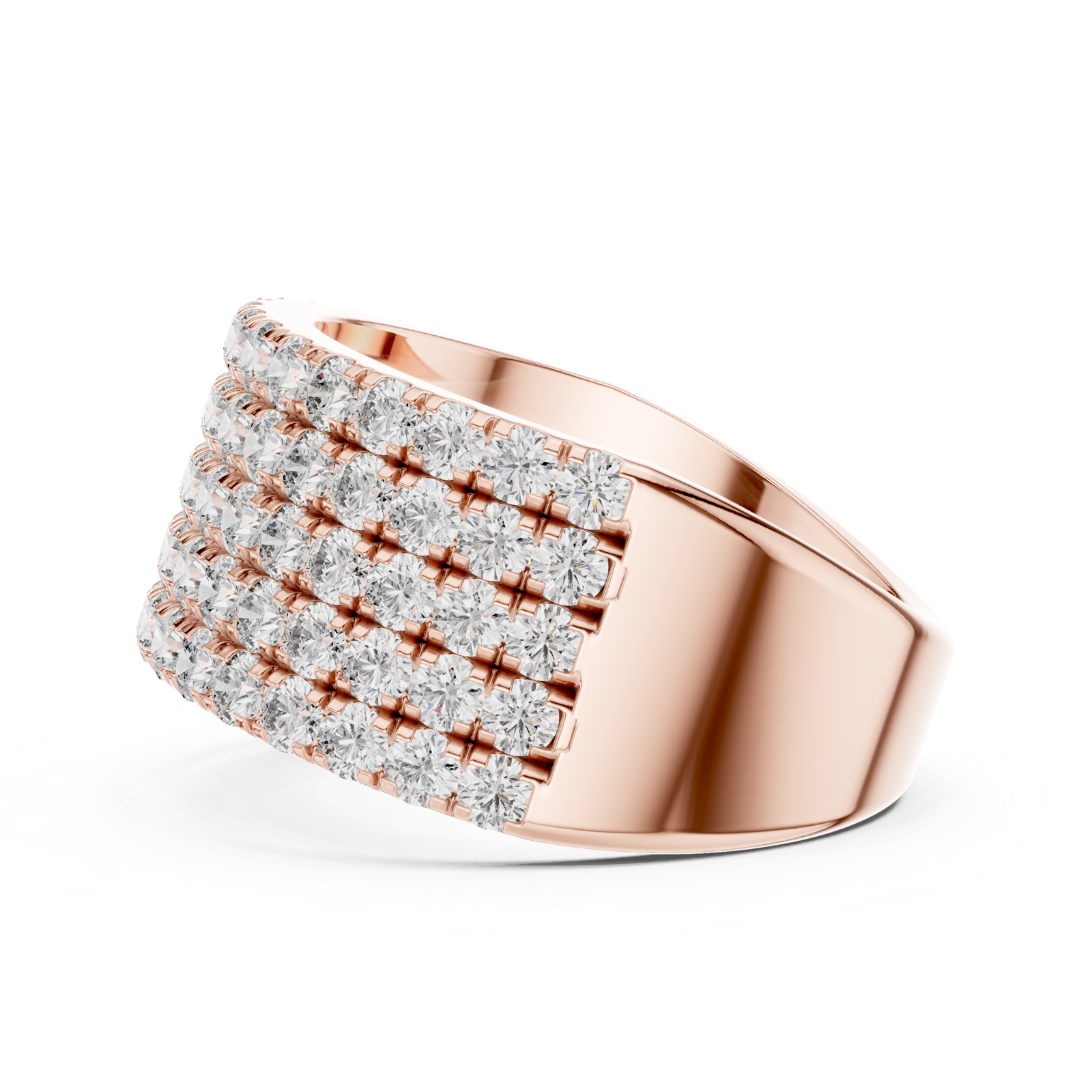 Gold Ring L03-03, Rose Gold, view 3