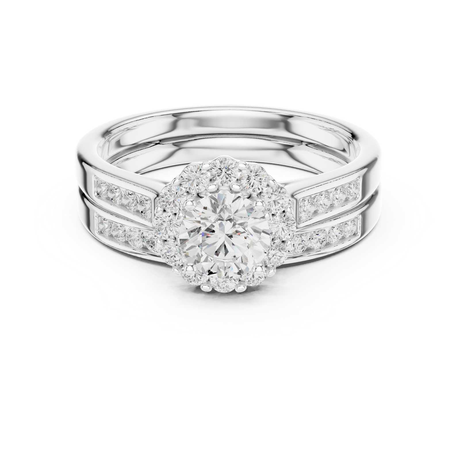 Gold Ring LR-0269, White Gold