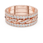 Gold Ring DDLR-234, Rose Gold, view 4