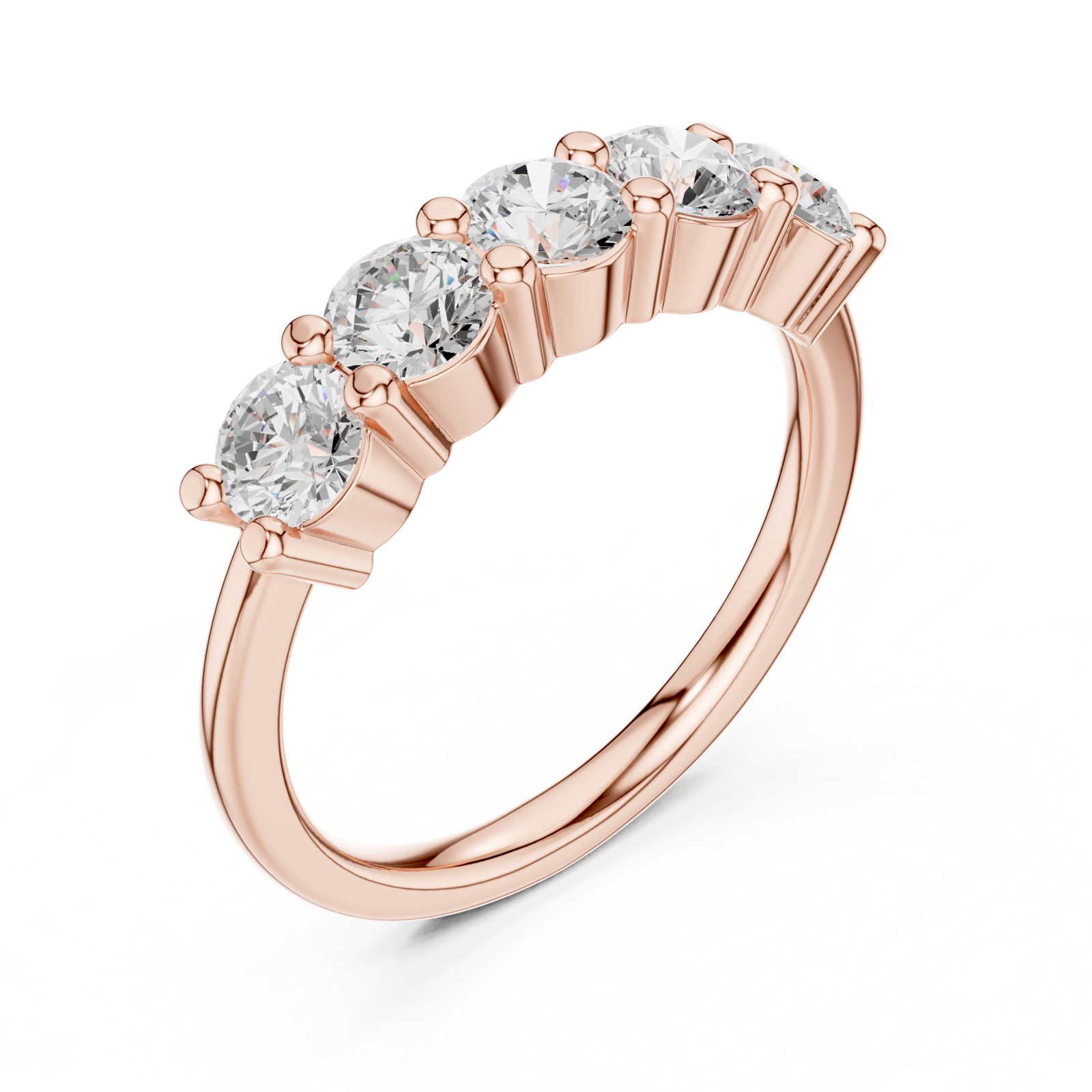 Gold Ring DDLR-616, Rose Gold, view 2