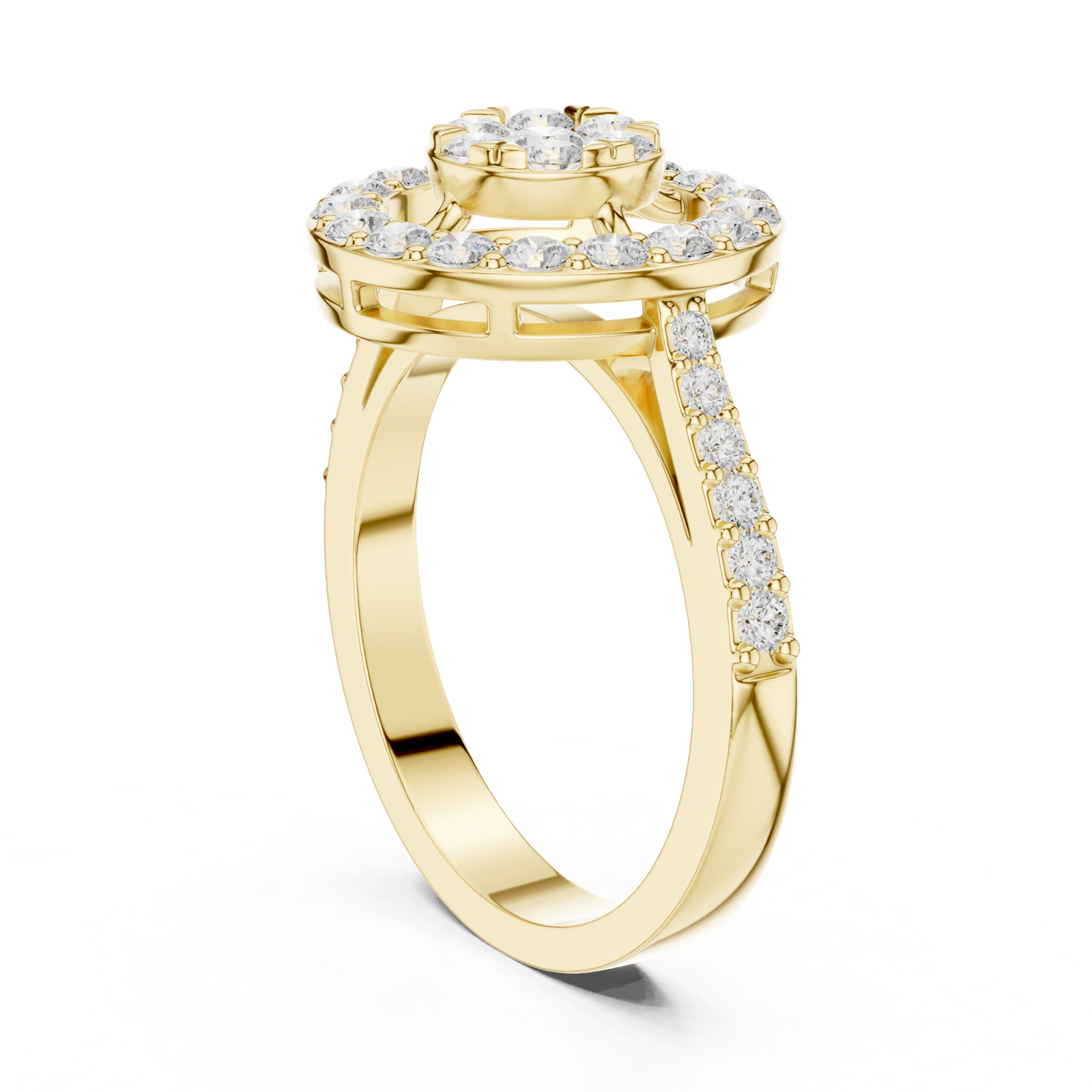 Gold Ring DDLR-823, Yellow Gold, view 1