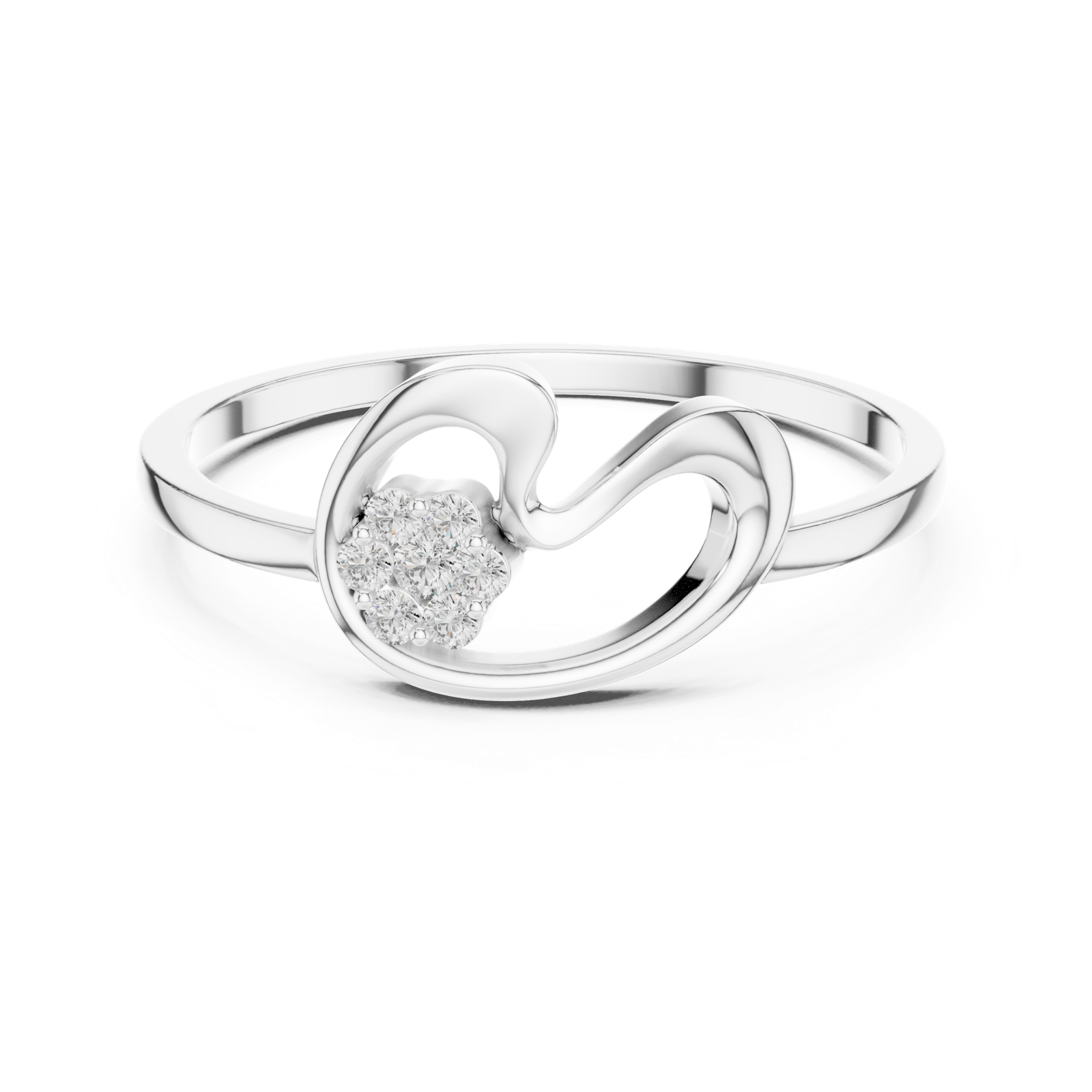 Gold Ring DR-6209, White Gold