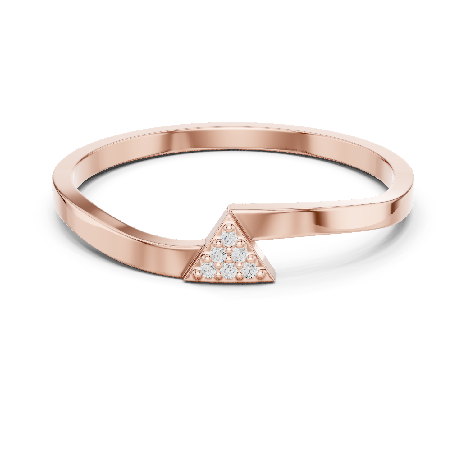 Gold Ring DDLR-720, Rose Gold