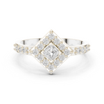 Gold Ring DDLR-745, White Gold