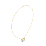 Gold Jewelry DDPO-007, Marquise center stone, Yellow Gold, view 1